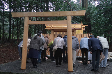 鴨下神社の参拝