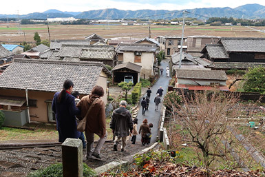 棒原神社の石段からの一望