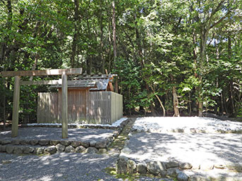 緑生い茂る江神社